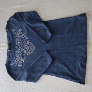 Karen Scott Women's Sweaters Size PP Blue Long sleeve Petite